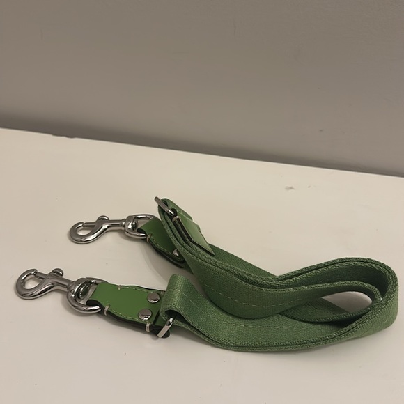 Coach Signature Diaper Bag Stripe Tan & Apple Green - Picture 10 of 12